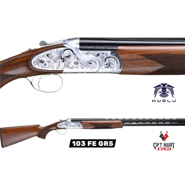 Huğlu 103 FE GR5 12 Süperpoze Tek Tetik Ejektörlü Av Tüfeği